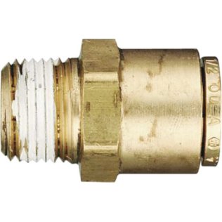  DOT Connector Male Brass 1/2 x 1/4-18 - 27183