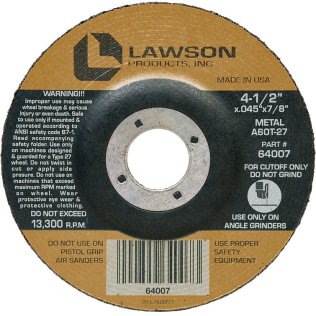  Cut-Off Wheel for Right Angle Grinder 4-1/2" - 1437646