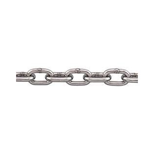  Industrial Chain, Stainless Steel, 316L, 1/4", 1,570 lb WLL - 1427415