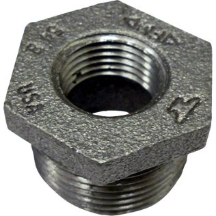  Made In USA Hex Bushing Malleable Iron 1-11-1/2 x 3/4-14 - 1637977