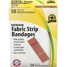  Fabric Strip Bandage 7/8" x 3", 50/Box - 1636537
