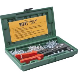  Rivet Starter Kit with 491 Riveting Tool 301Pcs - 97046