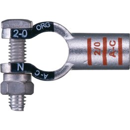Tuff-Crimp® Straight Barrel Battery Terminal 2/0 AWG Negative - 41412