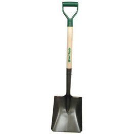 Union Tools 28" Square Point Shovel, White Ash, Poly D-Grip Handle - 1280887