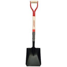 Union Tools 30" Square Point Shovel, White Ash, Steel D-Grip Handle - 1282287