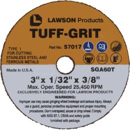 Tuff-Grit Premium Reinforced Mini Cut-Off Wheel 3" - 57019