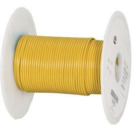  PVC Hook Up Wire 16 AWG 100' Yellow - 93683