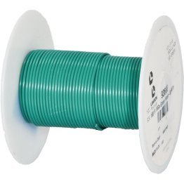  PVC Hook Up Wire 26 AWG 100' Green - 93684