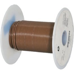  PVC Hook Up Wire 22 AWG 100' Brown - 93662
