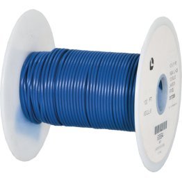  PVC Hook Up Wire 22 AWG 100' Blue - 93692