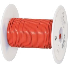  PVC Hook Up Wire 22 AWG 100' Orange - 93674