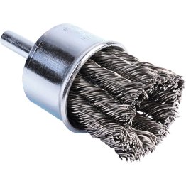  Twist Knot End Brush 1" Dia., .020" Wire Dia., 1/4" Shank - PM08154100