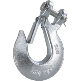  Grade 43 Clevis Slip Hook with Latch, 1/4", 2,600 lb WLL - 1424853