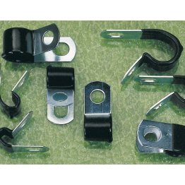  Heavy-Duty Vinyl-Coated Cable Clamps Assortment, 8 Items, 160 Pieces - LP283