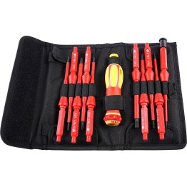  1000V Insulated Screwdriver Quick Disconnect Set 13 piece - DY81100600