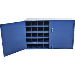 40 Compartment Heavy-Duty Storage Bin With Lockable Doors - 1148176BL