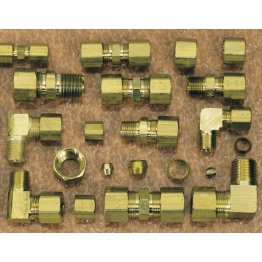  Brass Compression Fittings Assortment Kit 224Pcs - LP82BL