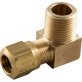  DOT Compression Elbow Male 90° Brass 1/4 x 1/4" - 1511565