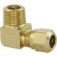  DOT Compression Elbow Male 90° Brass 1/4 x 1/4" - 84283