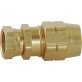  DOT Compression Connector Female Brass 3/8 x 3/4" - 93606