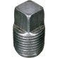  Square Head Plug Steel Black 1/4-18 - 8675