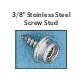  Snap Fastener Screw Stud Male Component - 97157