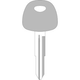  Metal Head Key for Mitsubishi (MIT4) - 1495434