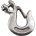 Clevis Slip Hook, Stainless Steel, 3/8" - 1427581